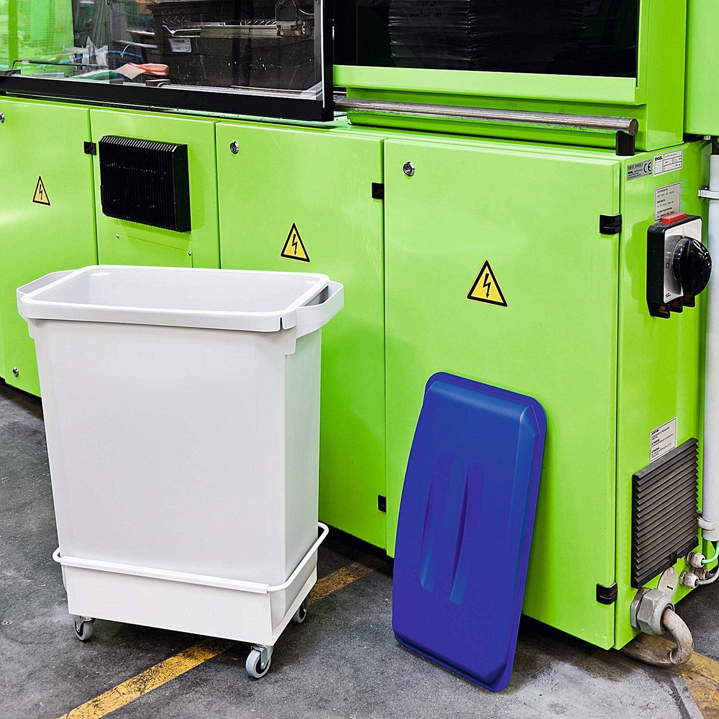 Durable Durabin Rectangular Bin Lid, Strong Food & Freezer Safe, 60 Litre, Blue Easy2Order : 1800497040