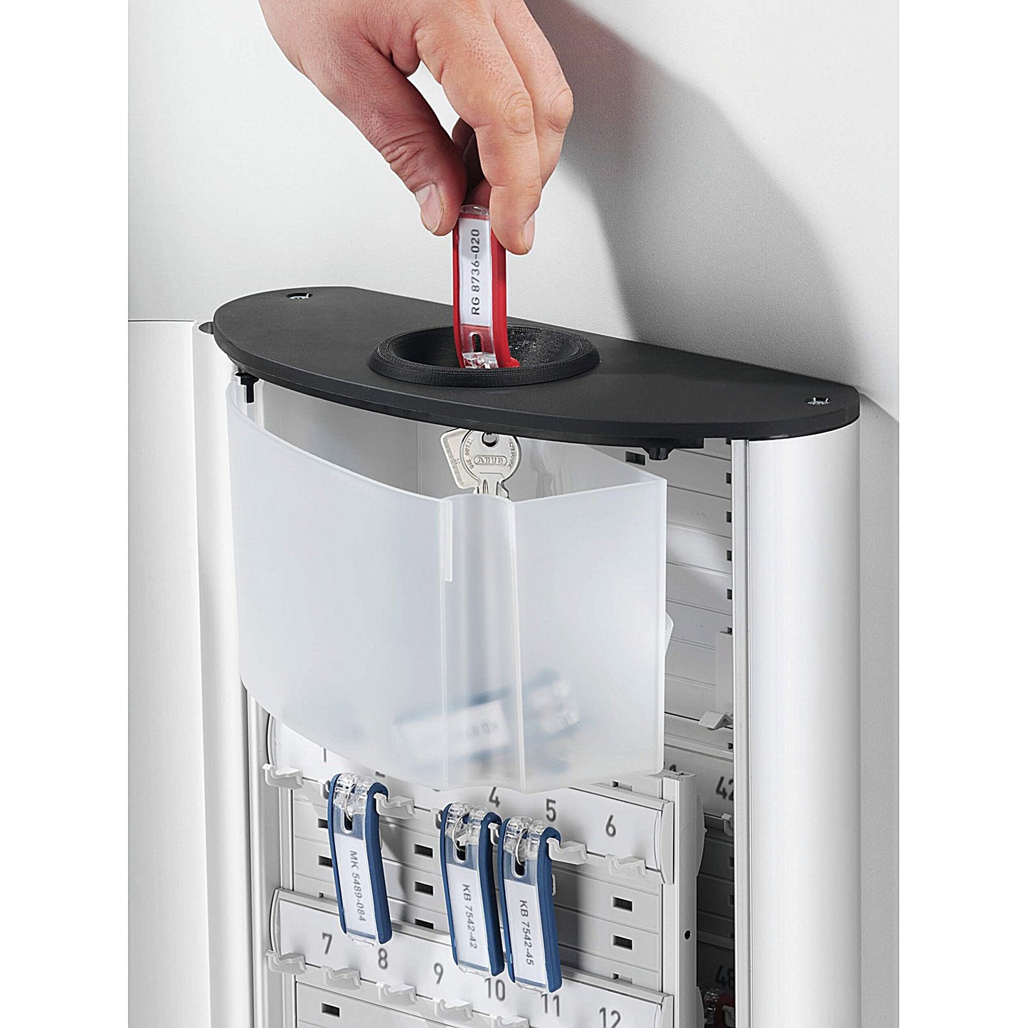 Durable Key Safe Plus Lock Box Drop Slot, Holds 54 Keys, Includes 6 Key Clips