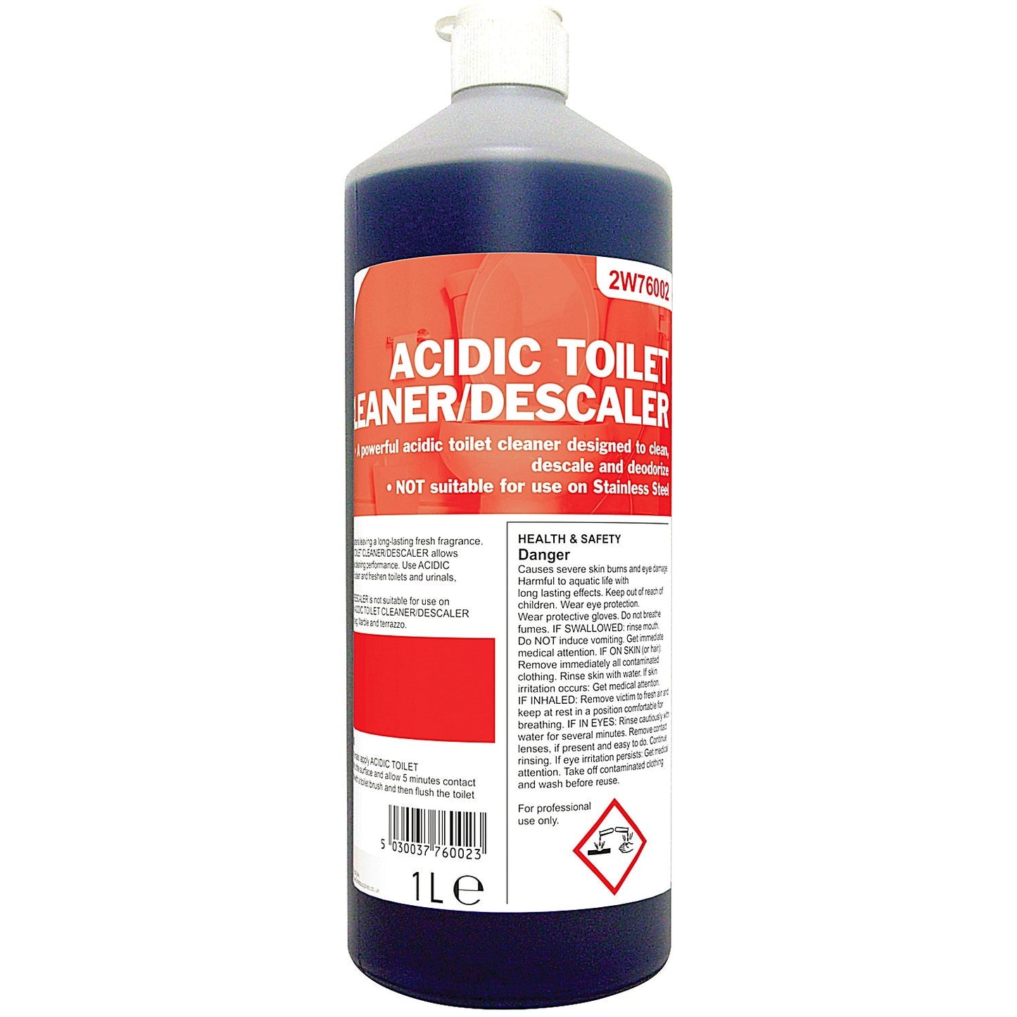 2Work Acidic Descaling Toilet Cleaner, 1 Litre Easy2Order : 2W76002
