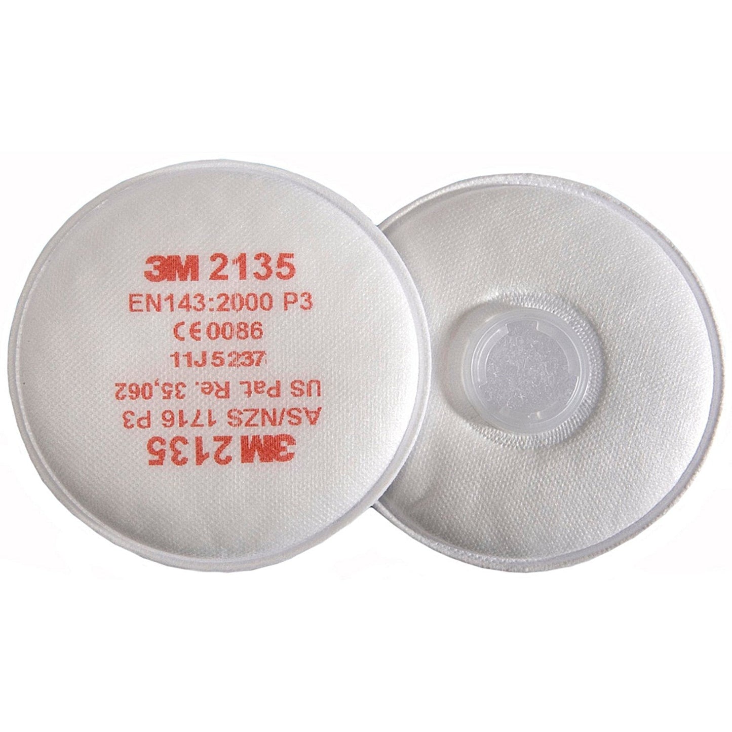 3M P3 Filter Pairs Bayonet Fitting System White 2135 (Pack of 20) Easy2Order : 3M2135