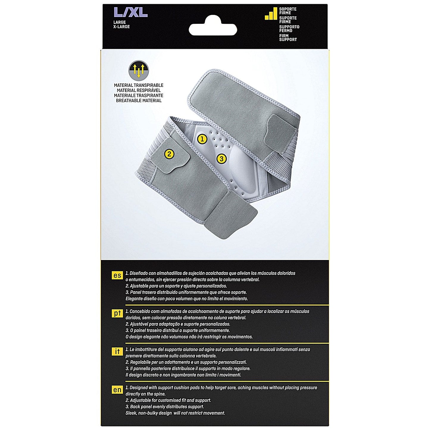 3M Futuro Comfort Stabilizing Back Support, Large-Extra Large 99.1-127cm, Grey Easy2Order : 3M42338