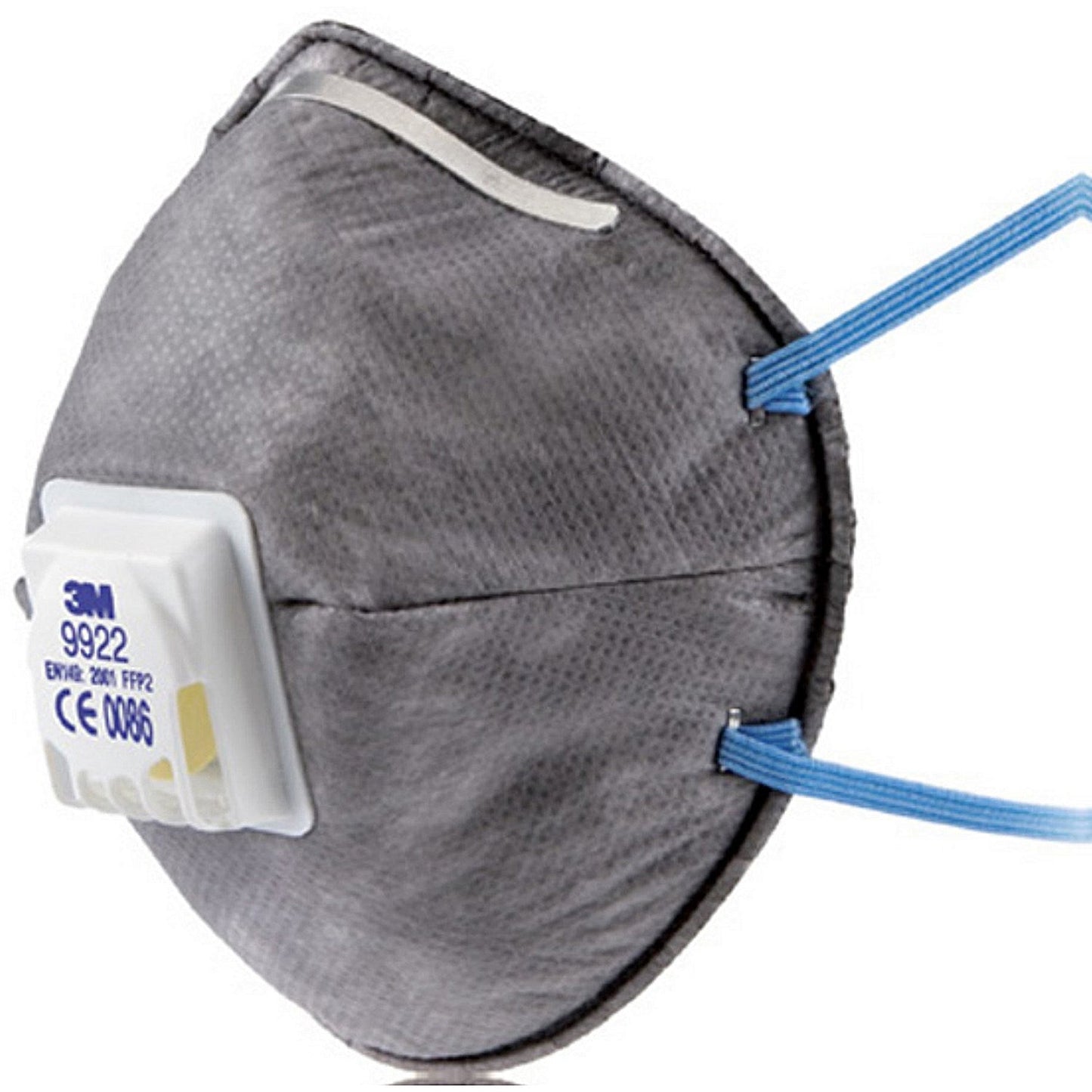 3M 9922 FFP2V Valved Mask, Grey, Pack of 10 Easy2Order : 3M9922