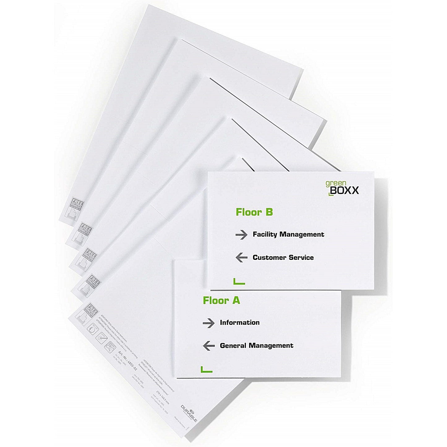 Durable Click/Info Sign Insert Sheets, A5 Landscape Easy2Order : 485502