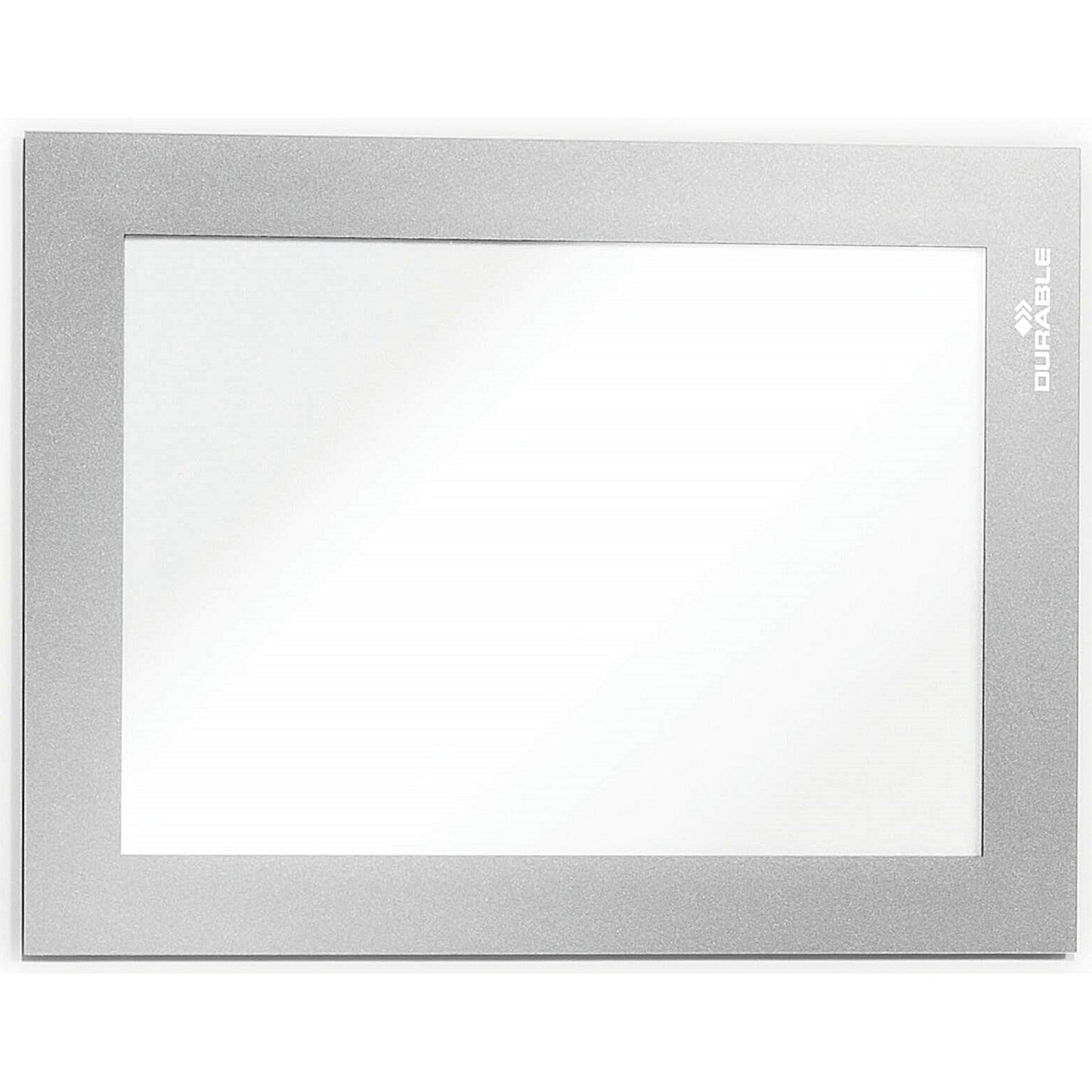 Durable Duraframe Magnetic Document Signage Frame for Metal, A6, Silver, Pack of 5