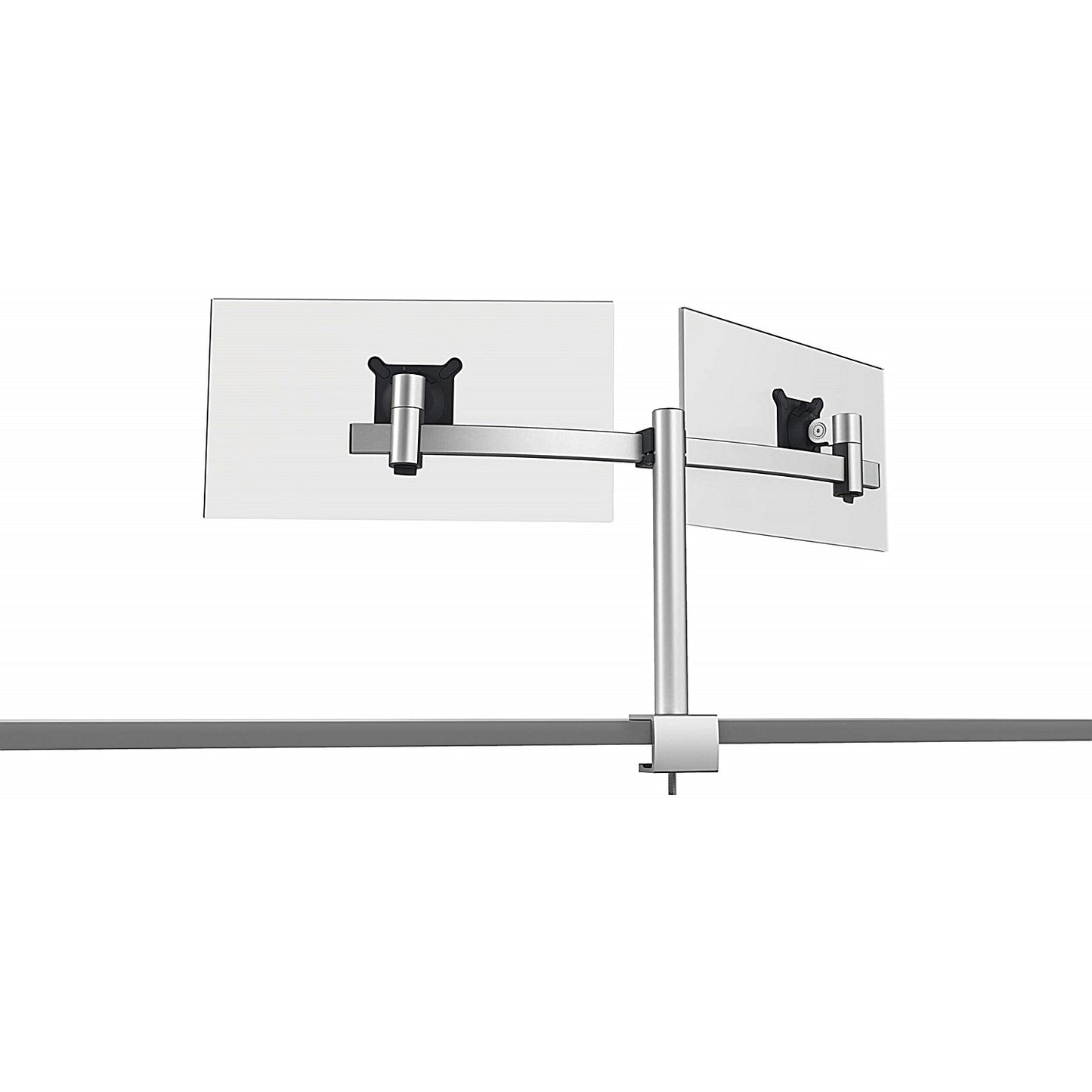 Durable Monitor Mount Pro Deskclamped Dual Monitor Arm, Adjustable Height and Tilt, Silver