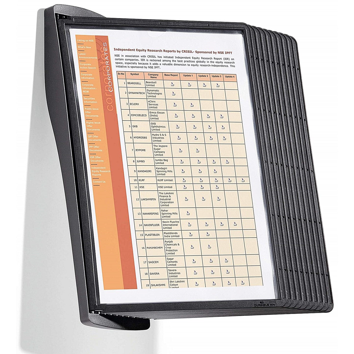 Durable Sherpa Style Wall Display Panel System, 10 Black Panels Included Easy2Order : 585401
