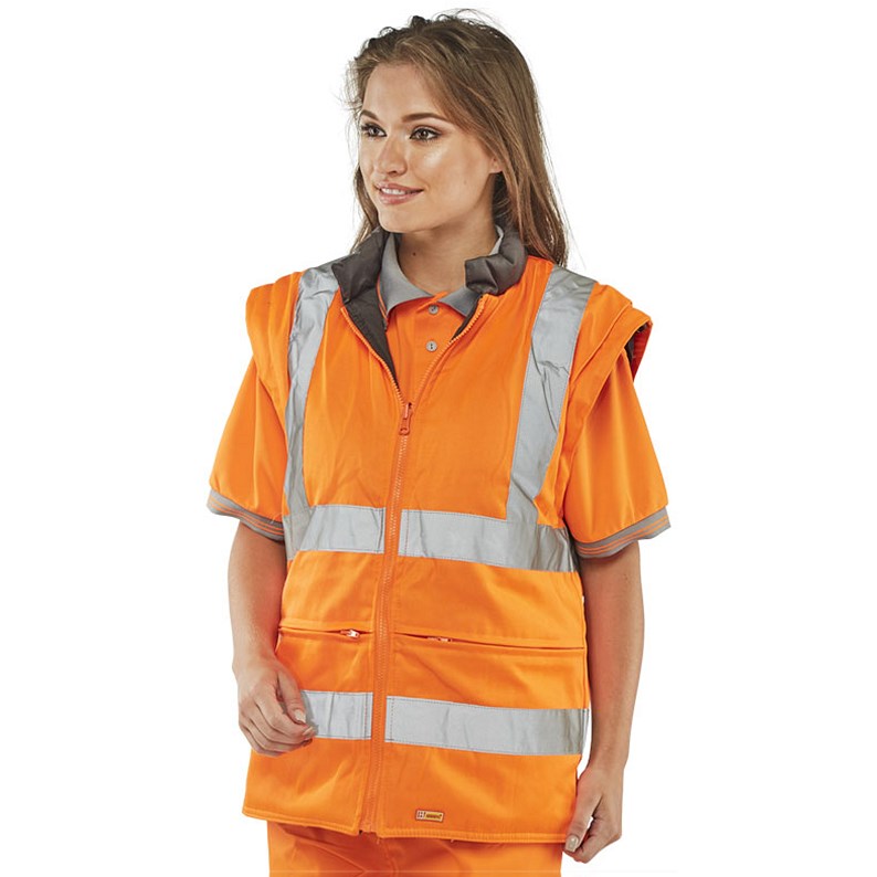 Beeswift Elsener 7 In 1 Jacket, Orange, 2XL Easy2Order : 7IN1ORXXL