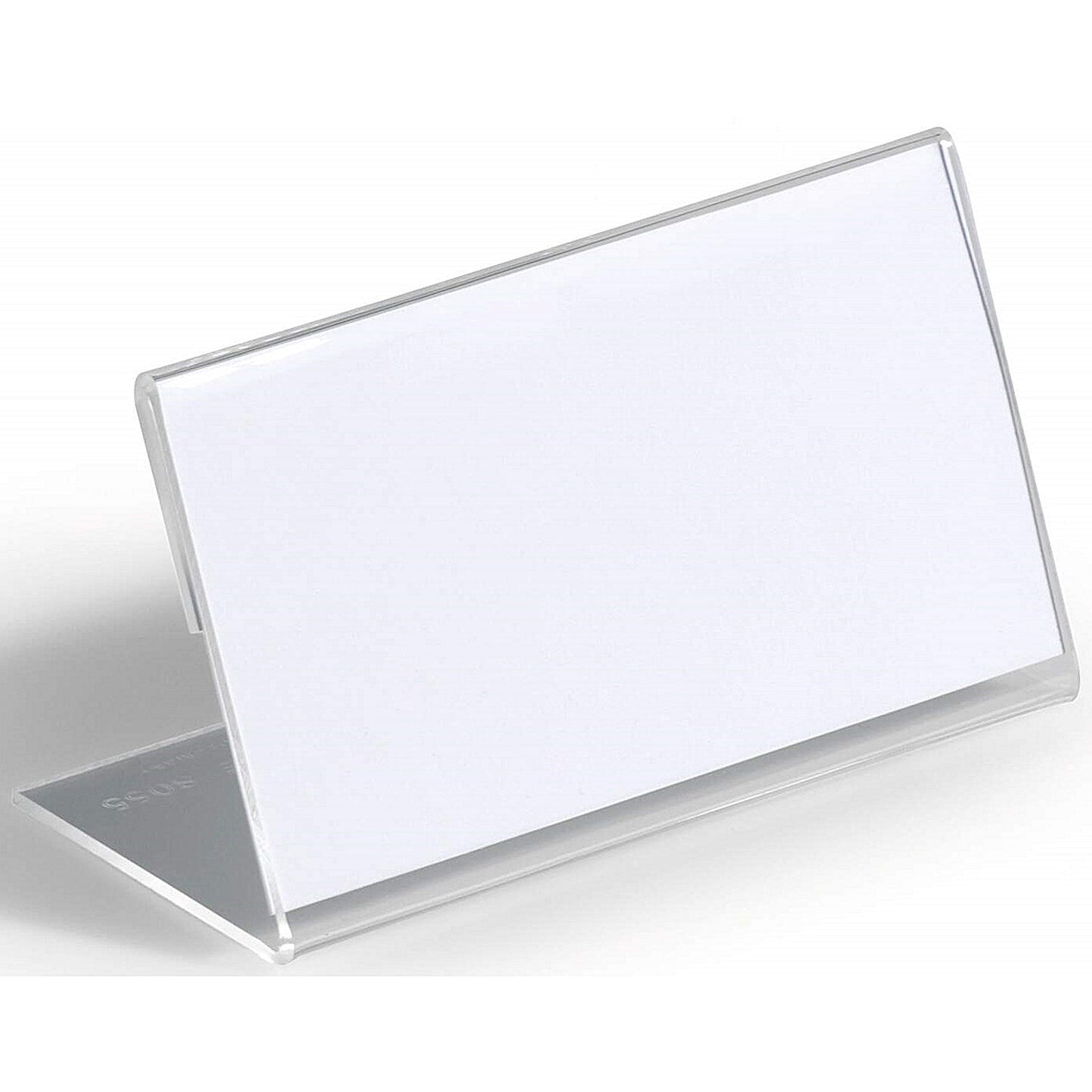 Durable Table Place Name Holder, 52x100mm, Clear, Pack of 10 Easy2Order : 805519
