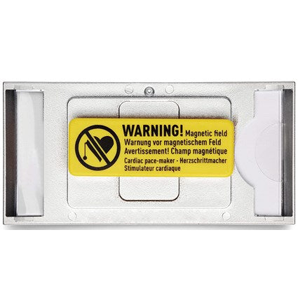 Durable Classic Magnetic Name Tag Badge Holders + Inserts, 30x65mm, Pack of 10