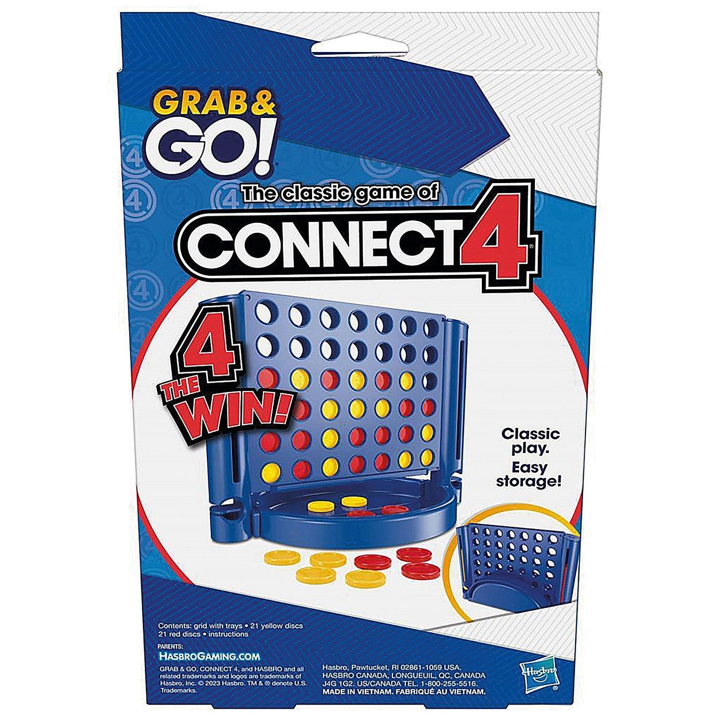 Hasbro Connect 4 Grab and Go Portable Game Easy2Order : ABG16396