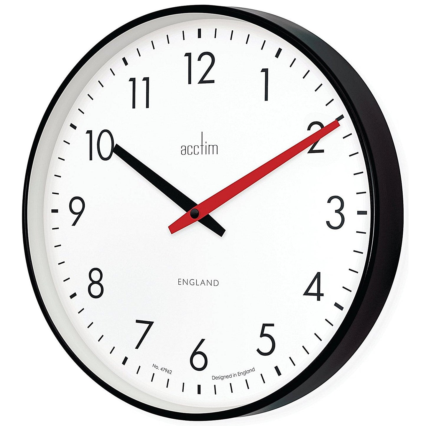 Acctim Riley Office Wall Clock Black 30cm Easy2Order : ANG22573
