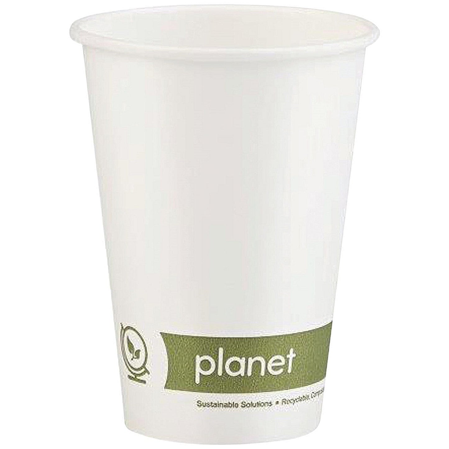 Planet Single Wall Plastic-Free Paper Hot Cup, 200ml, White, Pack of 50 Easy2Order : AS30116