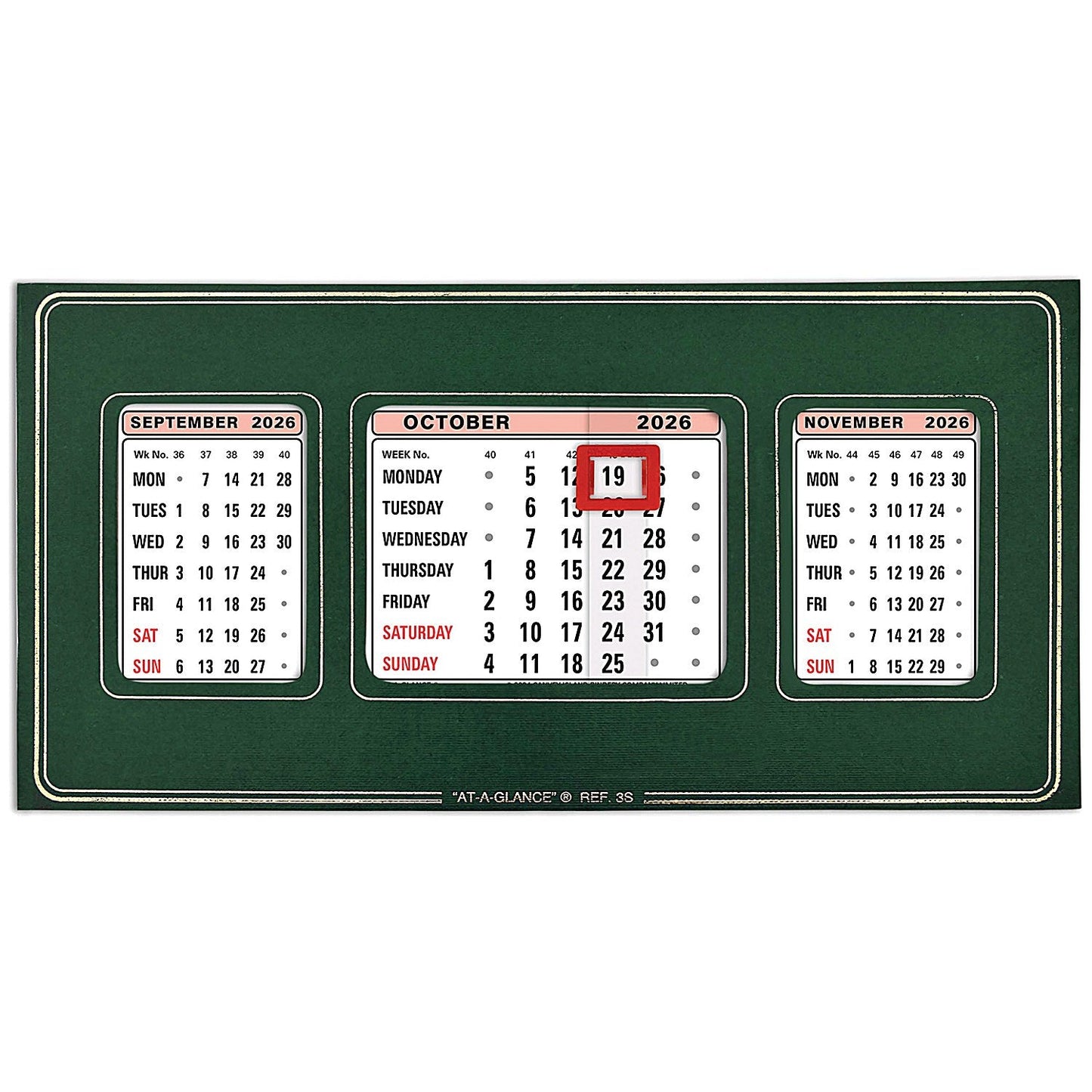 At-A-Glance 2026 Refillable Calendar, 130x250mm Easy2Order : AT3S26