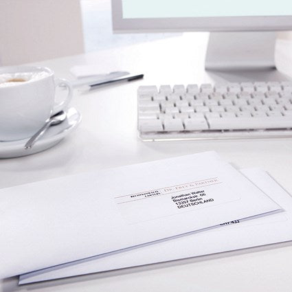 Avery J8163-25 Inkjet Labels, 14 Per Sheet, 99.1x38.1mm, White, 350 Labels