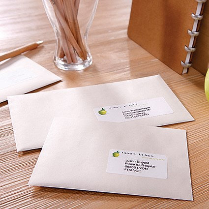 Avery LR7163-100 Recycled Laser Labels, 14 Per Sheet, 99.1x38.1mm, White, 1400 Labels