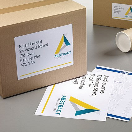 Avery L7167-500 Laser Labels, 1 Per Sheet, 199.6x289.1mm, White, 500 Labels