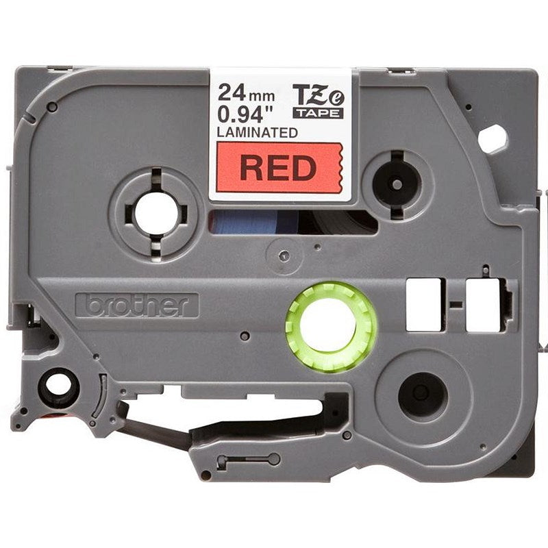 Brother P-Touch TZe-451 Label Tape, Black on Red, 24mmx8m