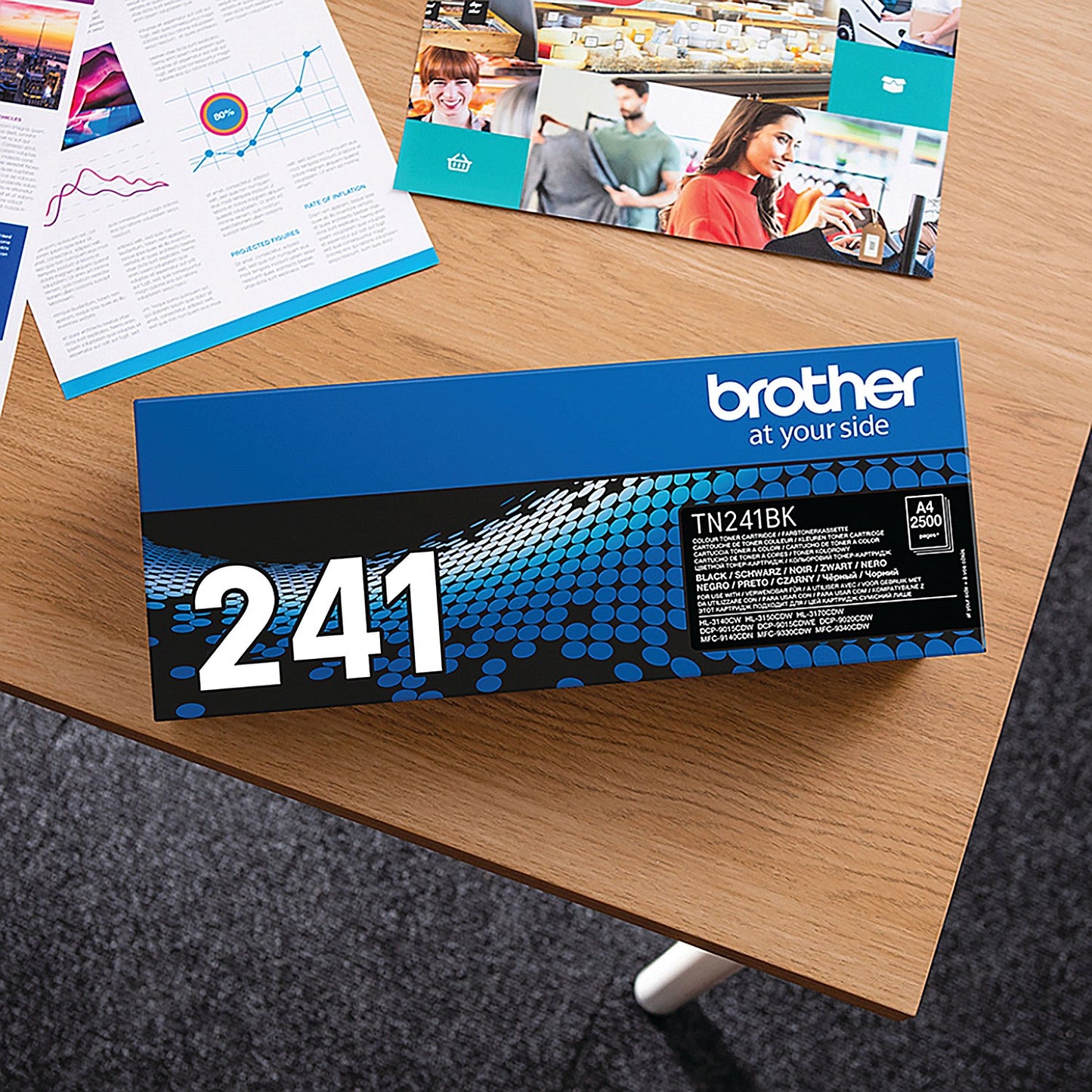 Brother TN241BK Black Laser Toner Cartridge