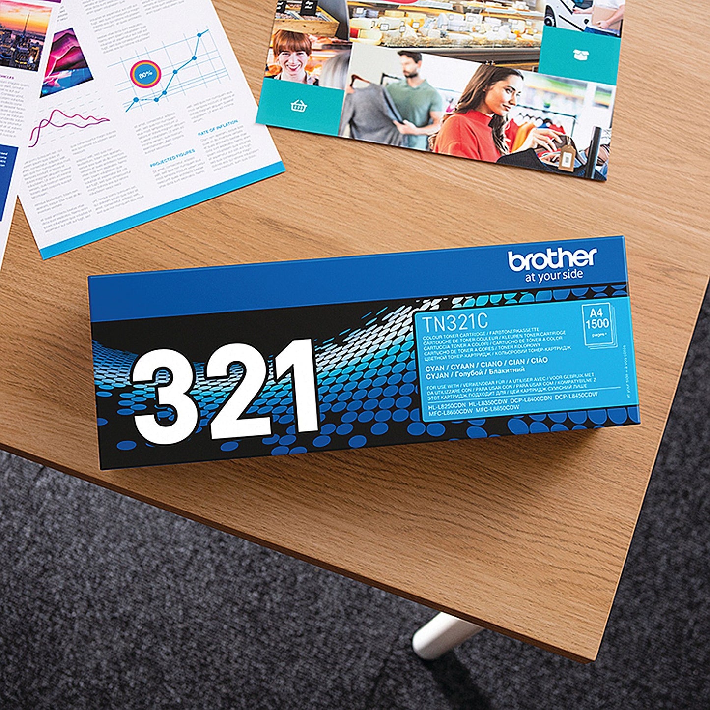 Brother TN321C Cyan Laser Toner Cartridge