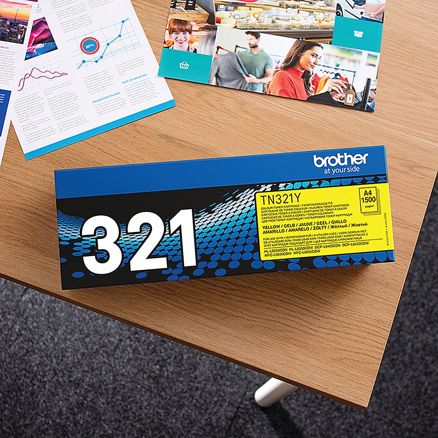 Brother TN321Y Yellow Laser Toner Cartridge