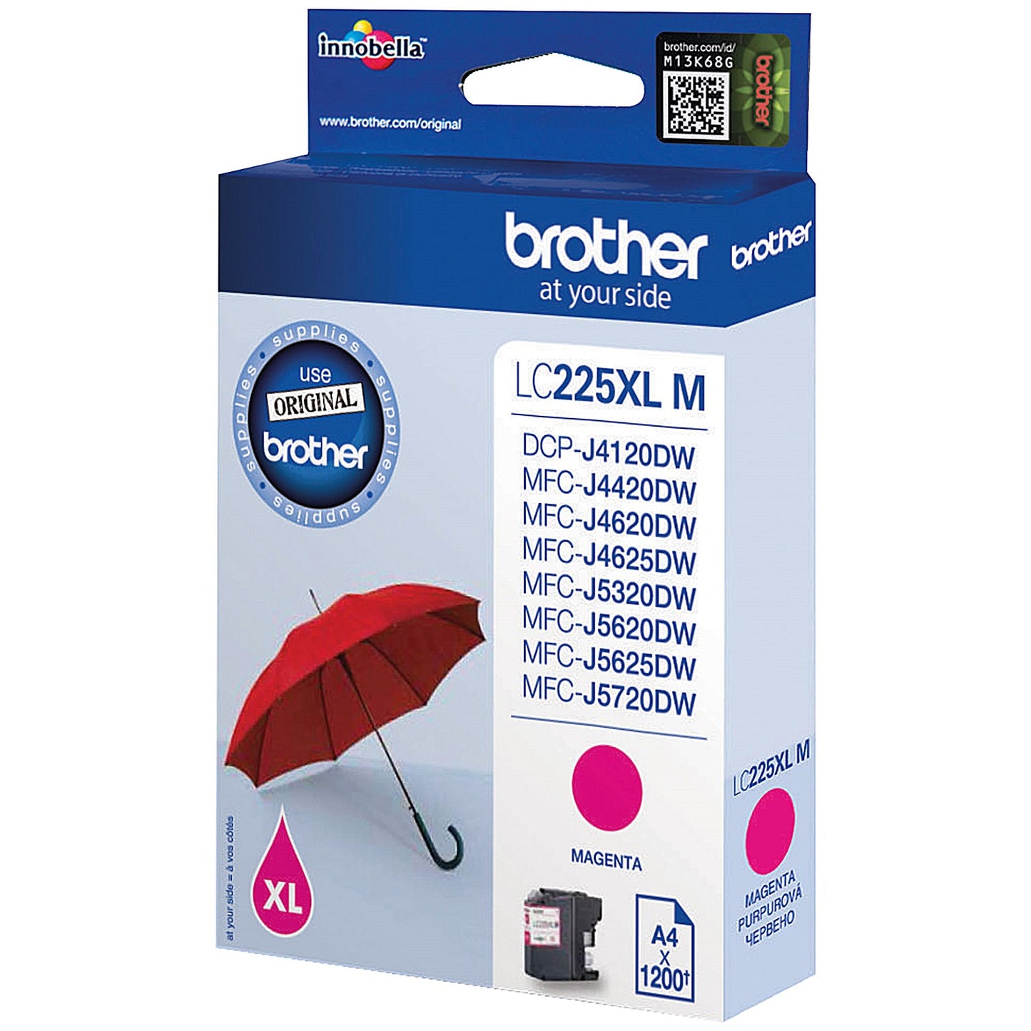 Brother LC225XLM Magenta High Yield Inkjet Cartridge
