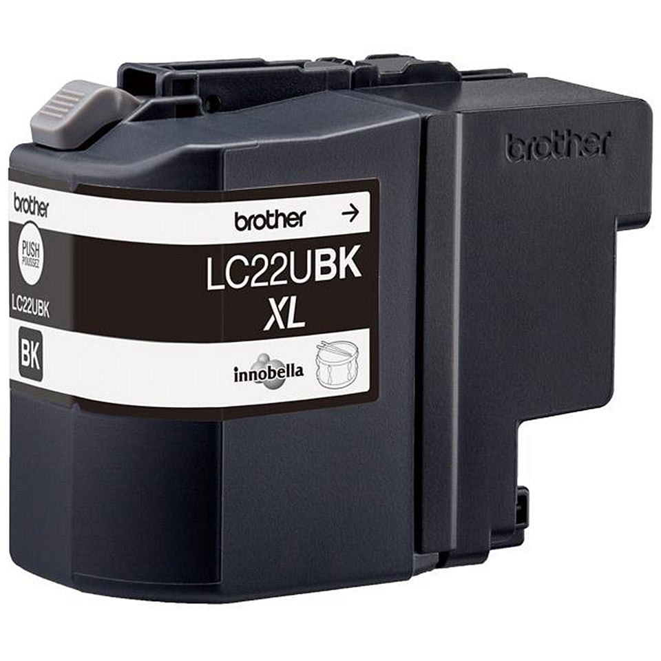 Brother LC22UBK Black High Yield Inkjet Cartridge