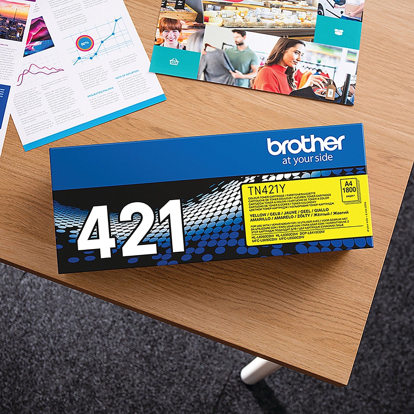 Brother TN421Y Yellow Laser Toner Cartridge