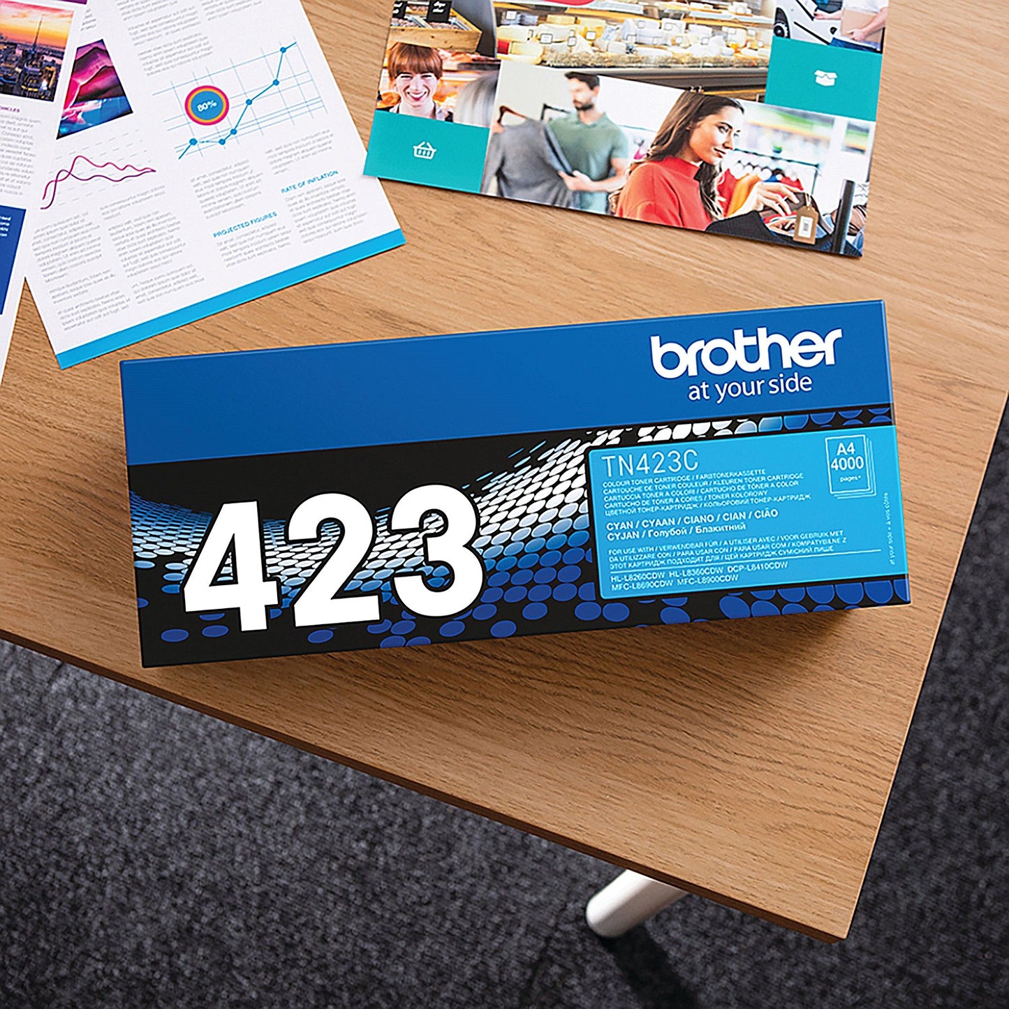 Brother TN423C Cyan High Yield Laser Toner Cartridge