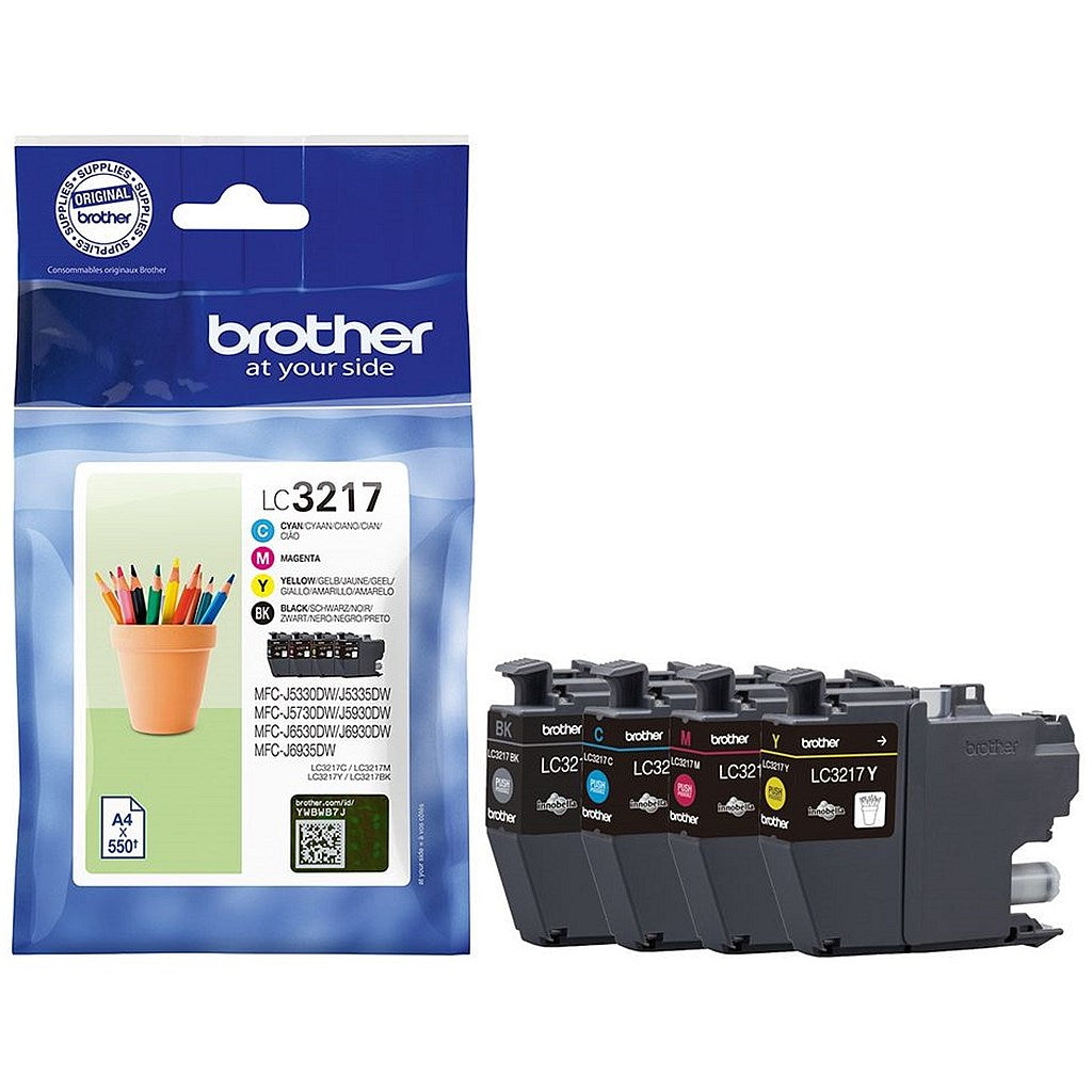 Brother LC3217 Inkjet Cartridge CMYK Multipack LC3217VAL