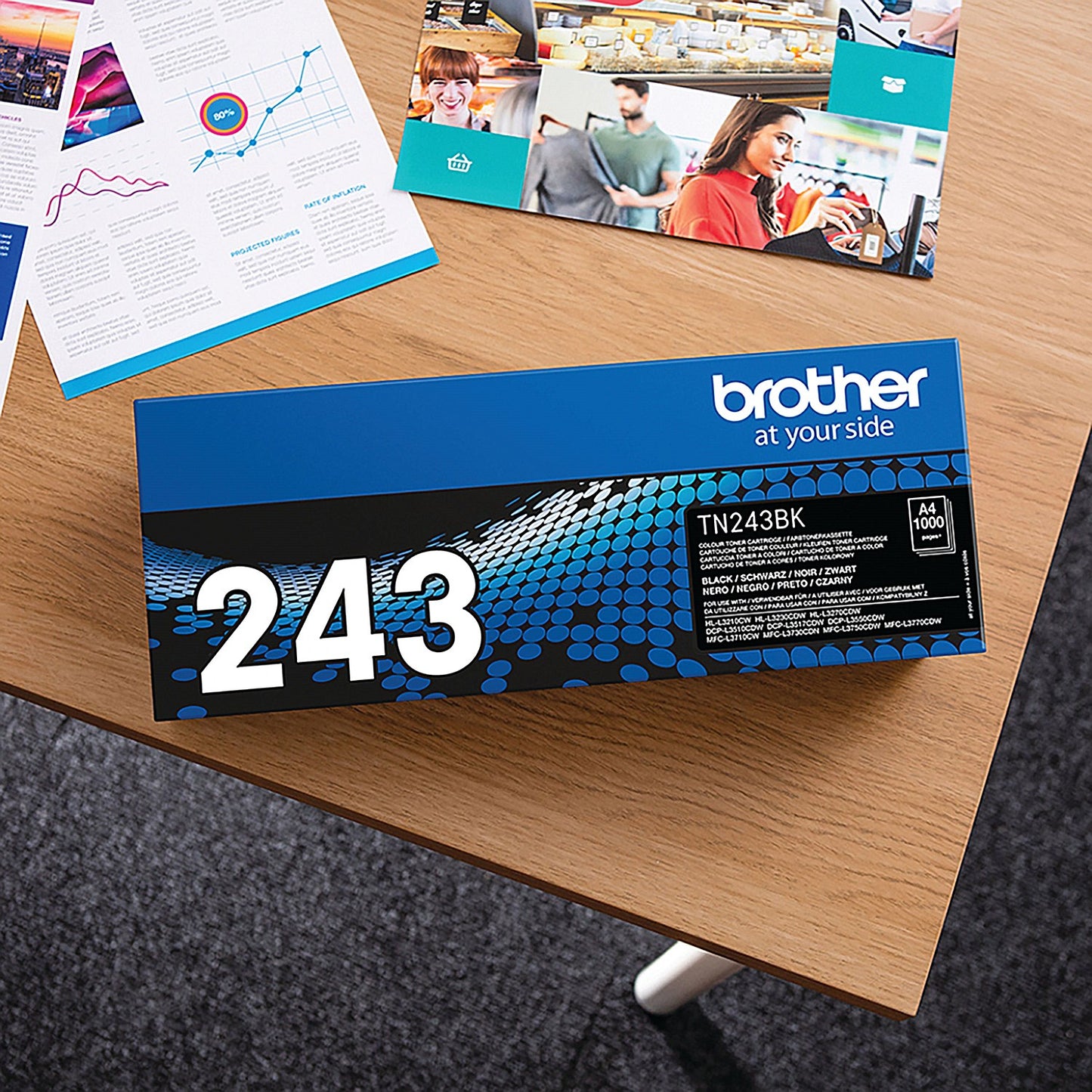 Brother TN243BK Black Toner Cartridge