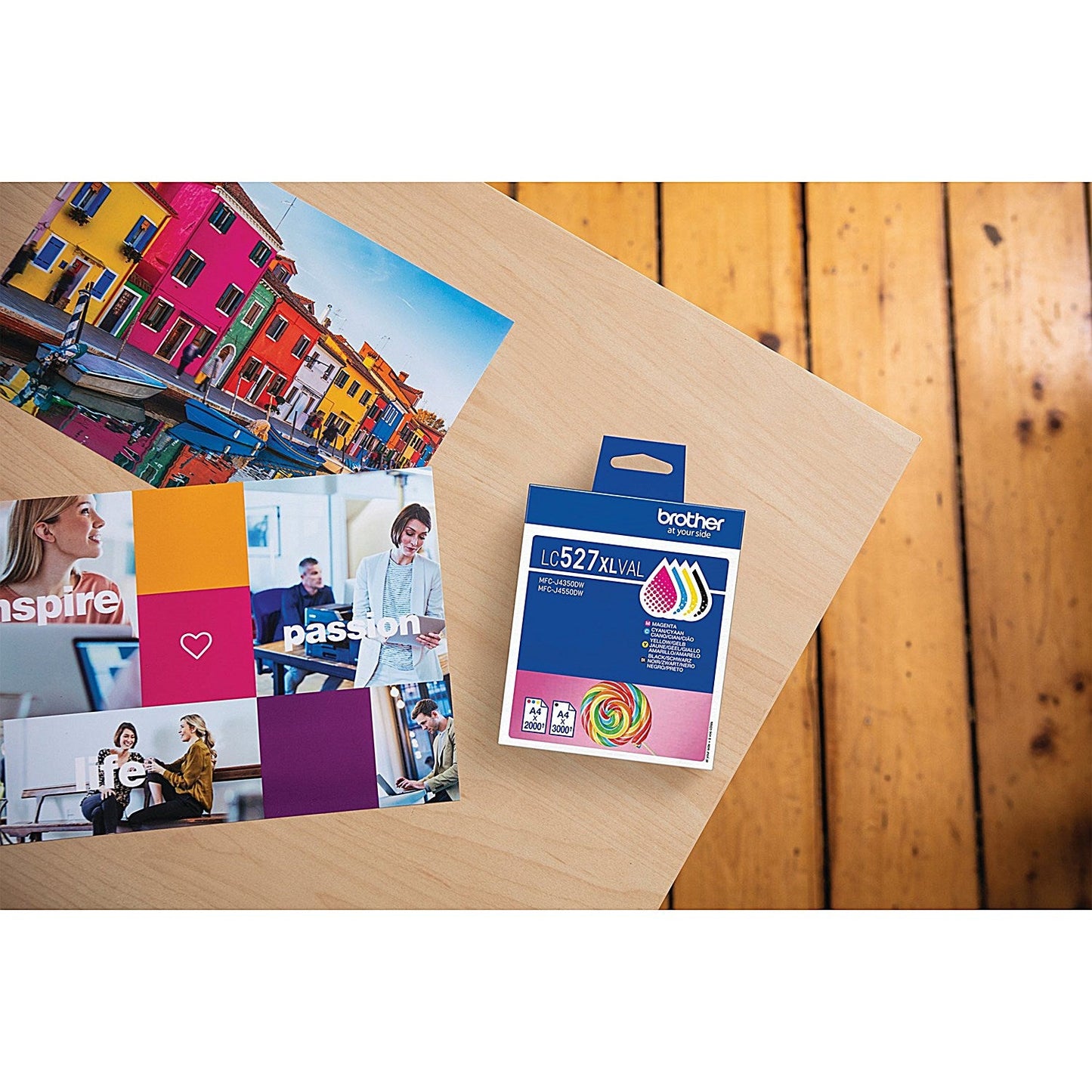 Brother LC527XLVAL Ink Cartridge High Yield Value Pack CMYK LC527XLVAL Easy2Order : BA84221