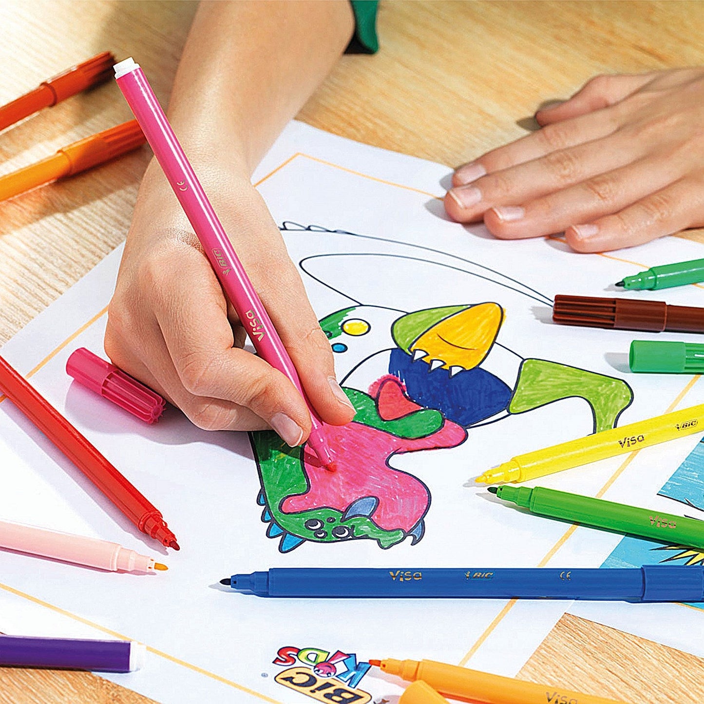 Bic Kids Visa Felt Tip Pens Ultra Fine Tip Assorted (Pack of 36) Easy2Order : BC05180