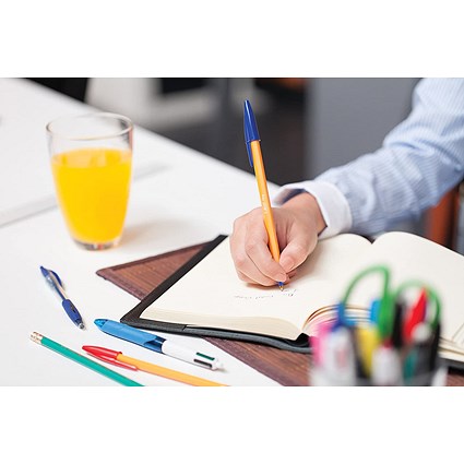 Bic Orange Ball Pen, Red, Pack of 20