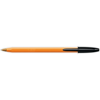 Bic Orange Ball Pen, Black, Pack of 20