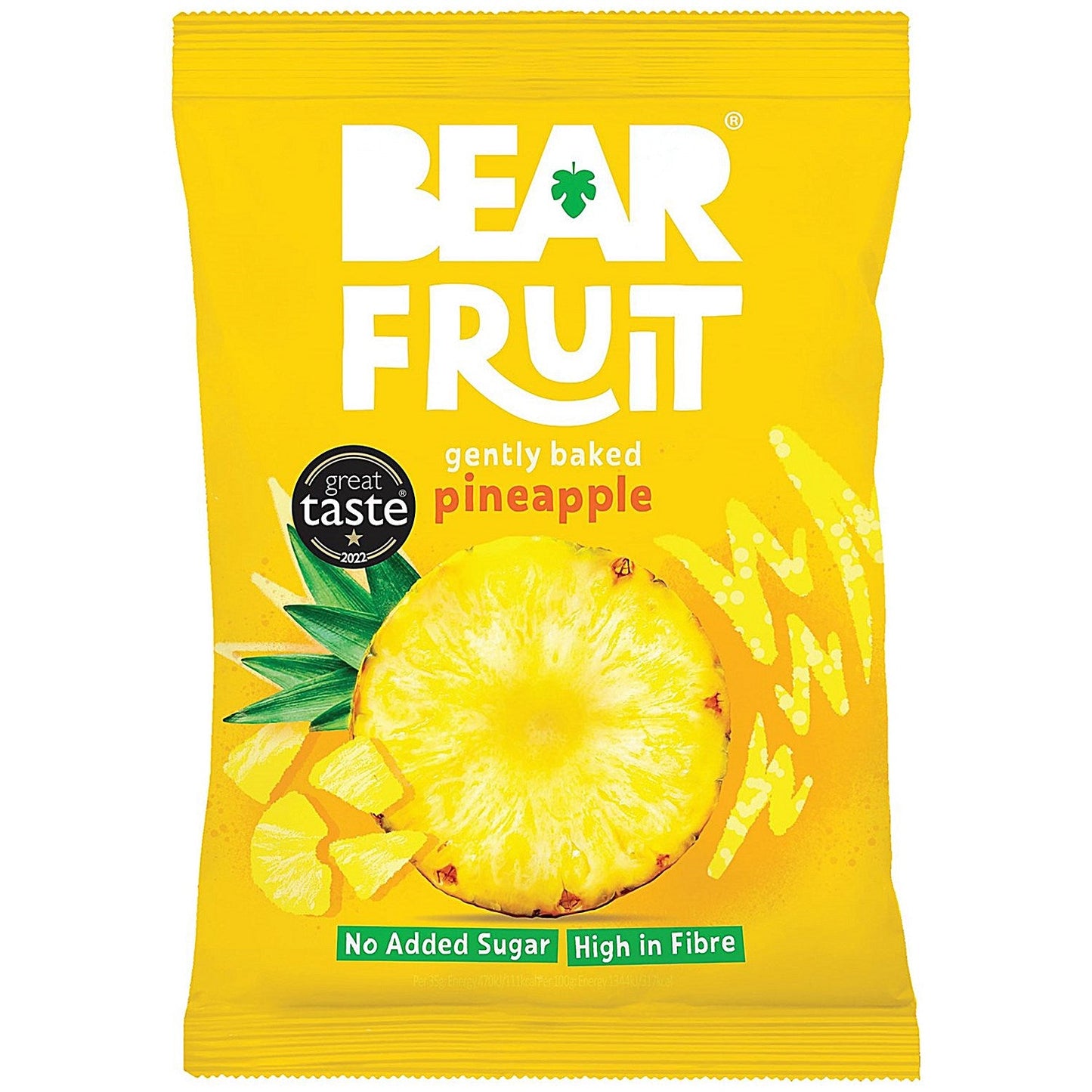 Bear Fruit Baked Pineapple, 35g, Pack of 14 Easy2Order : BER43658