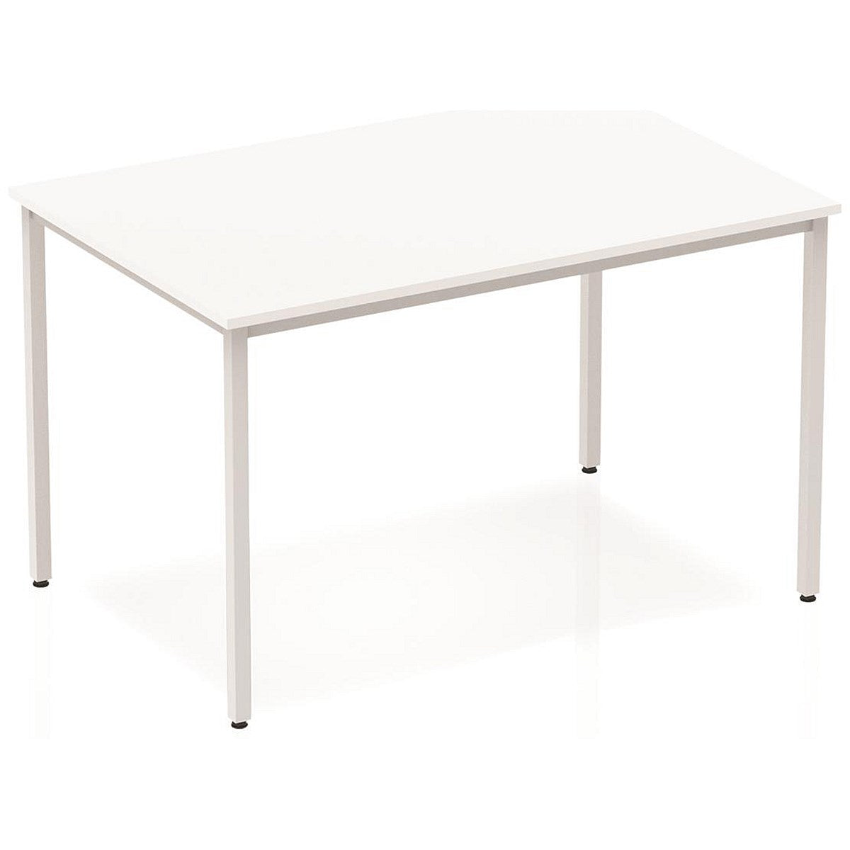 Impulse Rectangular Table, 1200mm, White, Silver Box Frame Leg Easy2Order : BF00115