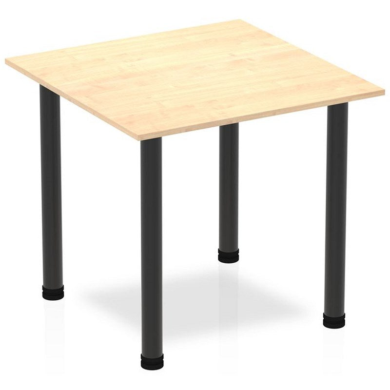 Impulse 800mm Square Table, Maple, Black Post Leg Easy2Order : BF00365