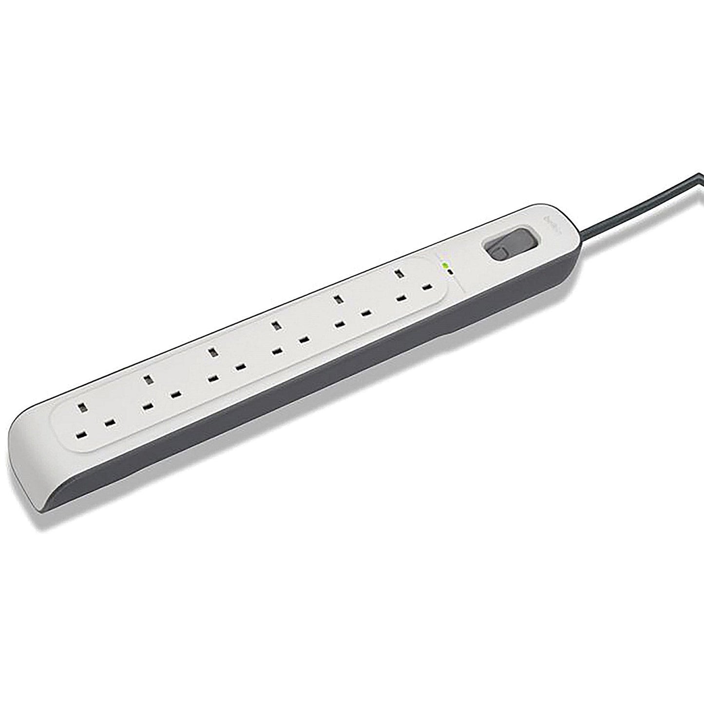 Belkin Surge Protector Extension Lead 6 Sockets 2m White Easy2Order : BL64357