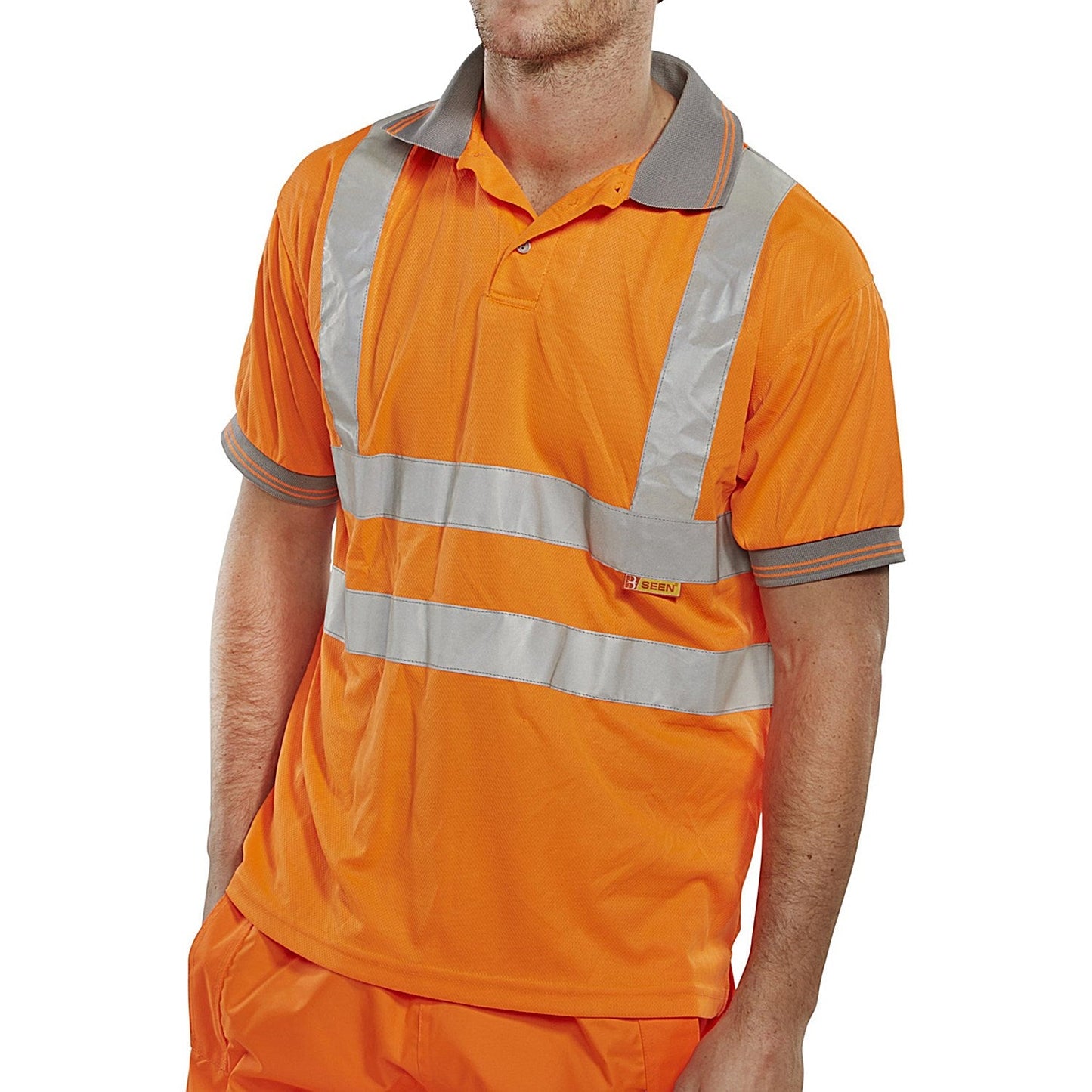 Beeswift Short Sleeve Polo Shirt, Orange, Large Easy2Order : BPKSENORL