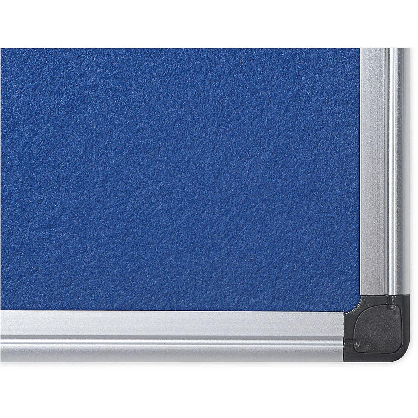 Bi-Office Aluminium Trim Felt Notice Board, 900x600mm, Blue