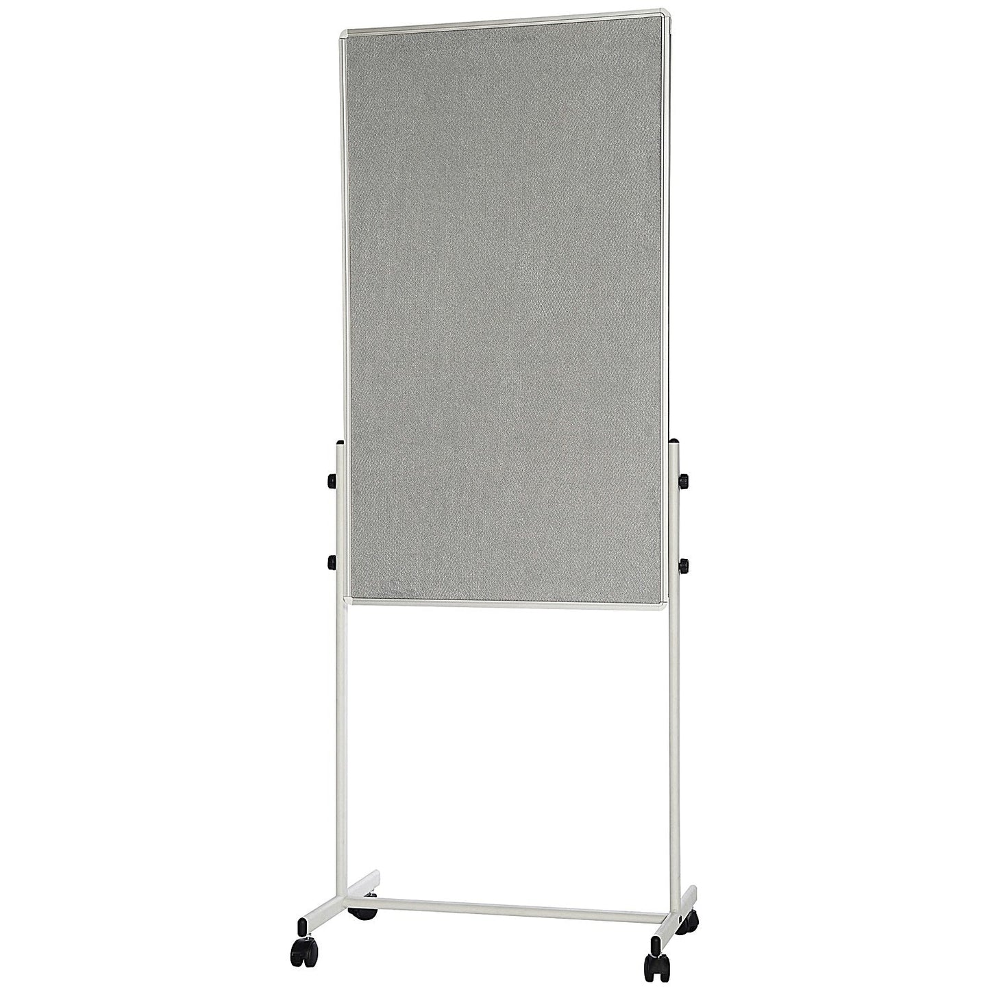 Bi-Office White Portable Duo Board and Flipchart Easel, 1200x790mm, Grey Easy2Order : BQ50075