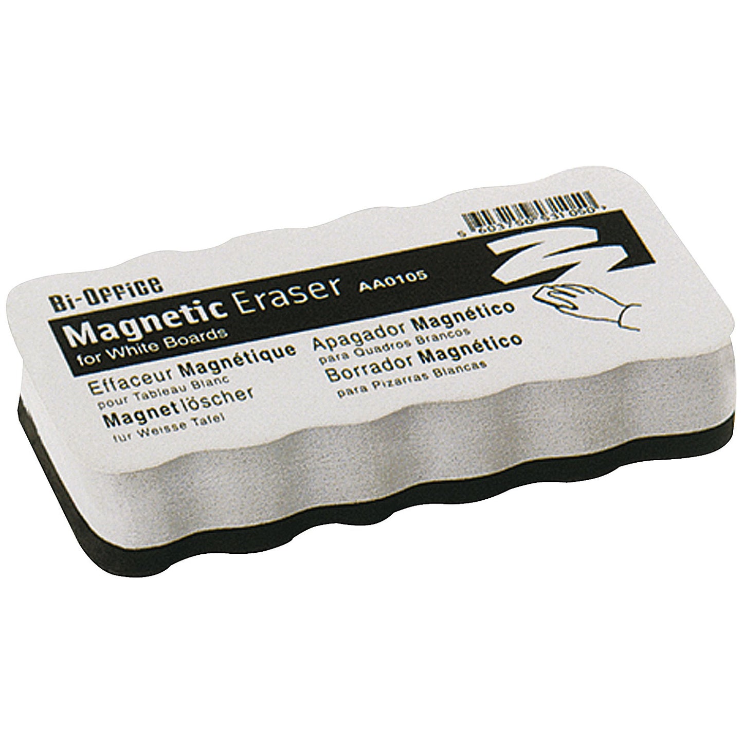 Bi-Office White Lightweight Magnetic Eraser