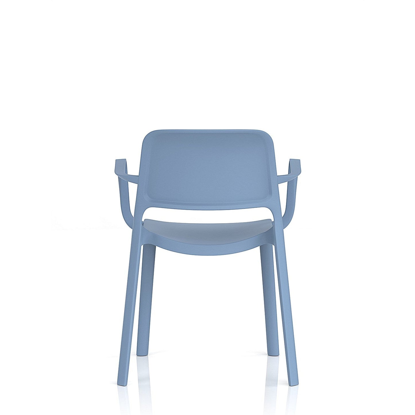 Nest Loop Stacking Cafe & Bistro Chair Blue with Arms Easy2Order : BR000348