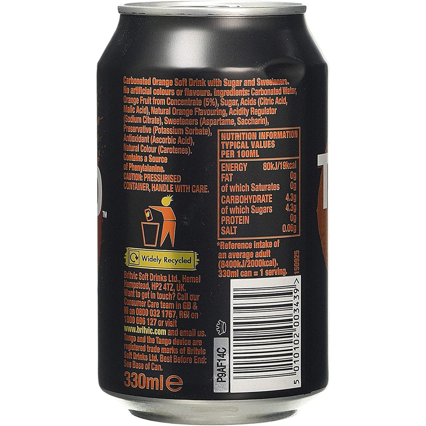 Tango Orange, 24x330ml Cans