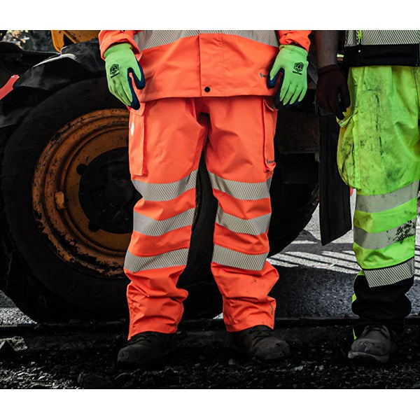 Beeswift Deltic Hi-Vis Overtrousers, Orange, 2XL