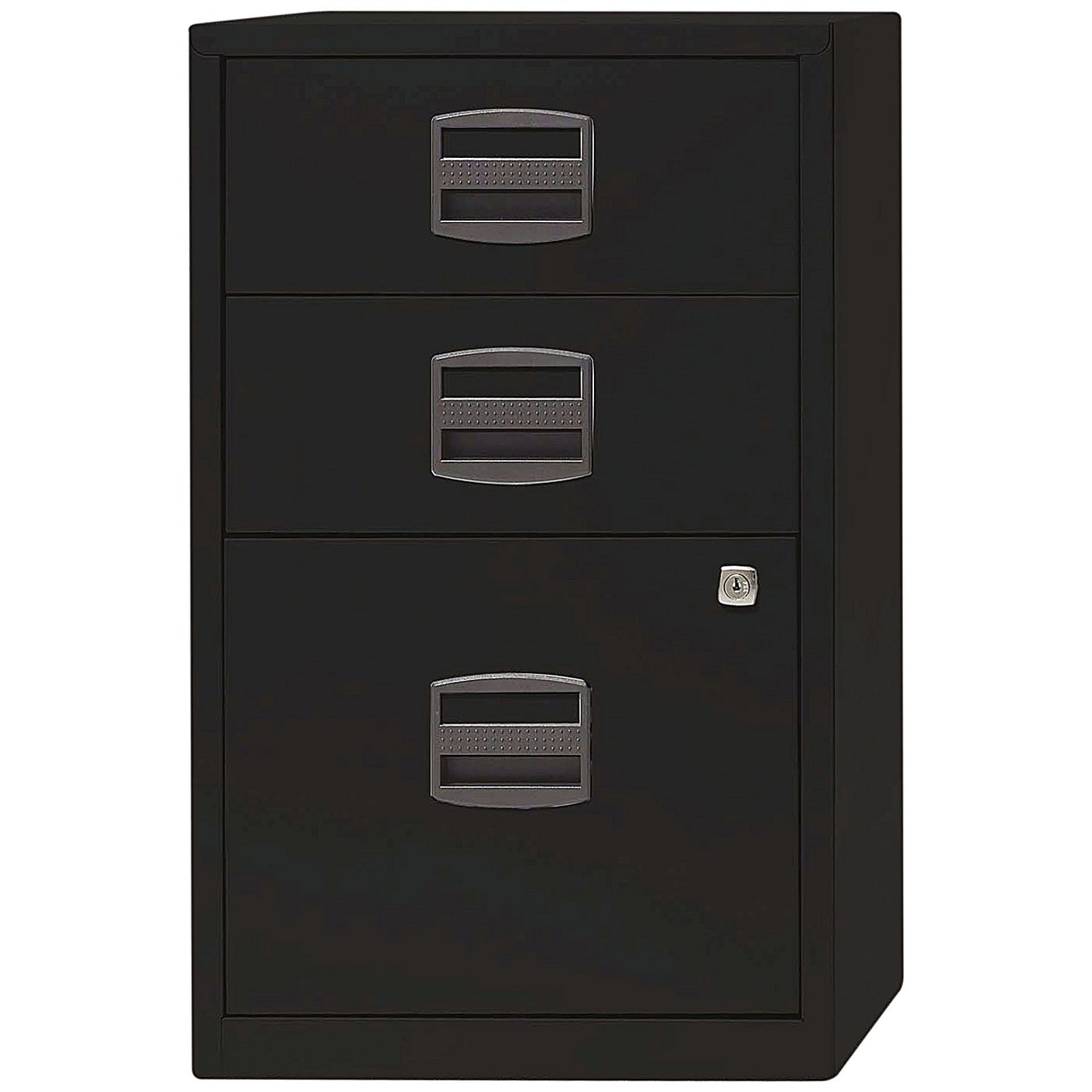 Bisley A4 Home Filing Cabinet, 3 Drawer, Black