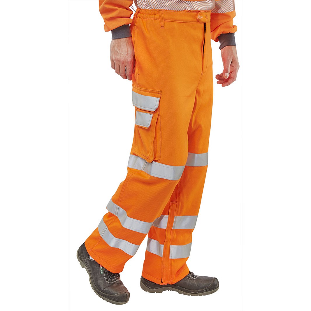 Beeswift Arc Flash GO-RT Trousers, Orange, 40T Easy2Order : CARC52OR40T