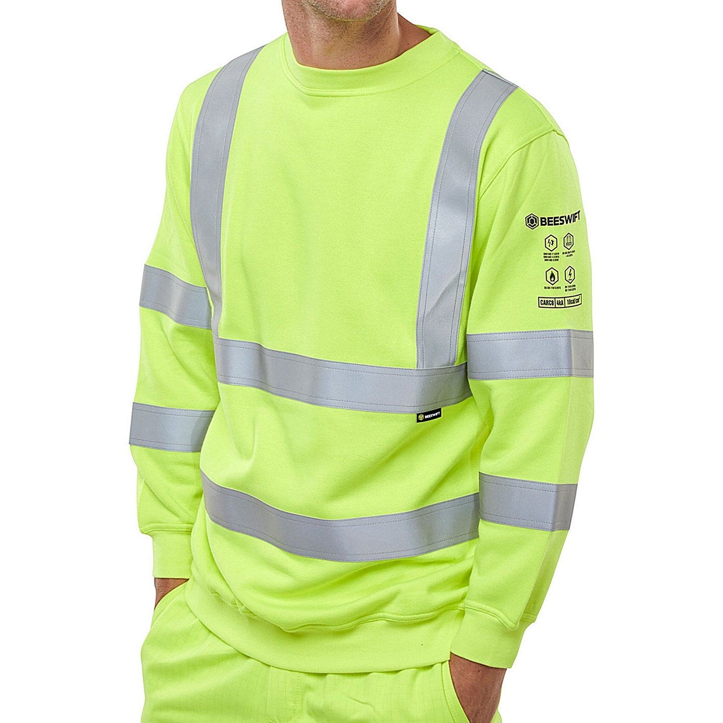 Beeswift Arc Compliant Sweatshirt, Saturn Yellow, Small Easy2Order : CARC8SYS