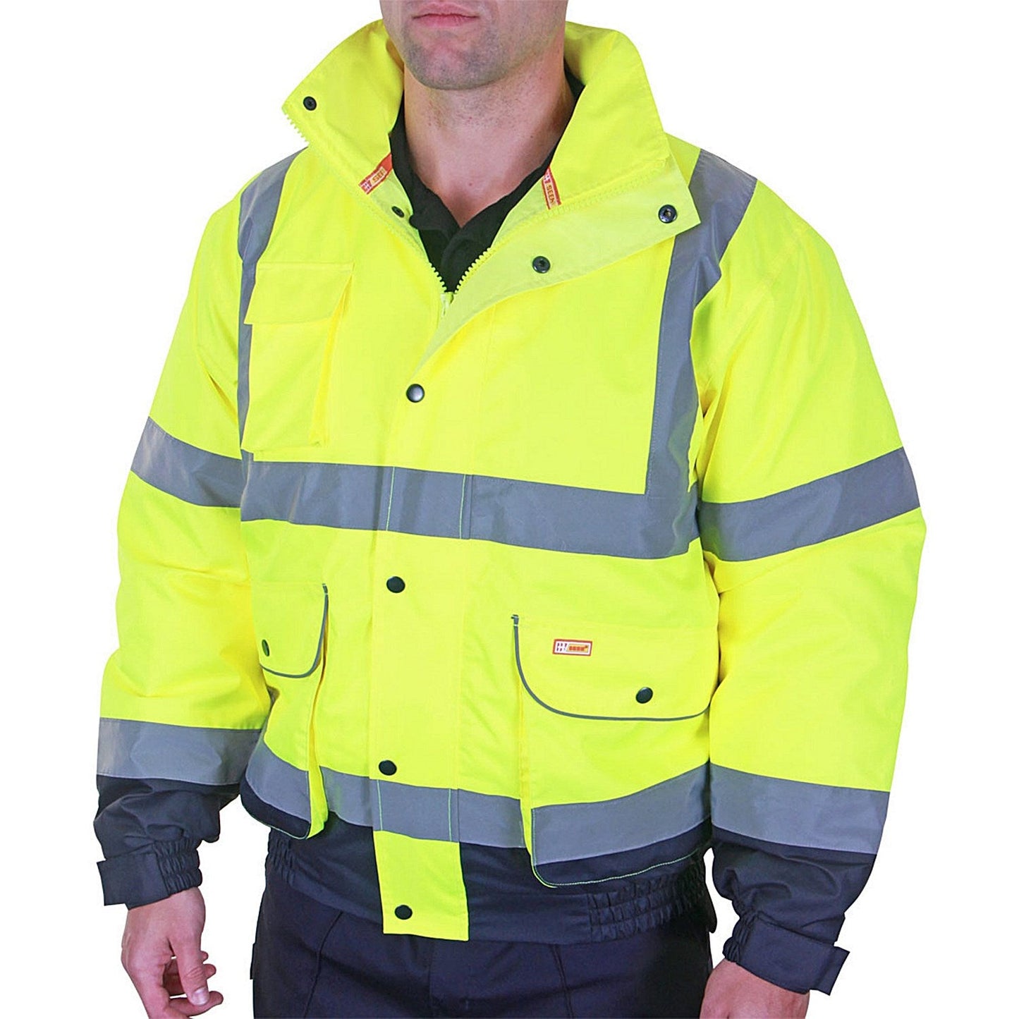 Beeswift Two Tone Constructor Bomber Jacket, Saturn Yellow & Navy Blue, Small Easy2Order : CBJTTSYNS