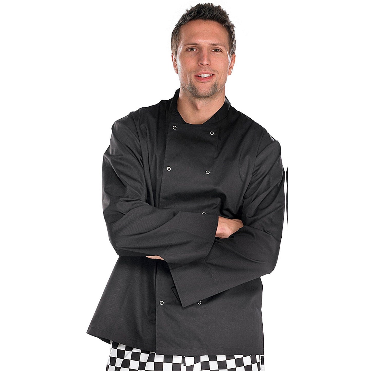 Beeswift Chefs Jacket, Long Sleeve, Black, Medium Easy2Order : CCCJLSBLM